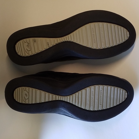 EASY SPIRIT WALKING SHOE NWT Vintage 6 M Anti Gravity BLACK leather - Picture 4 of 6